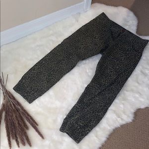 COPY - Green army animal print pants
